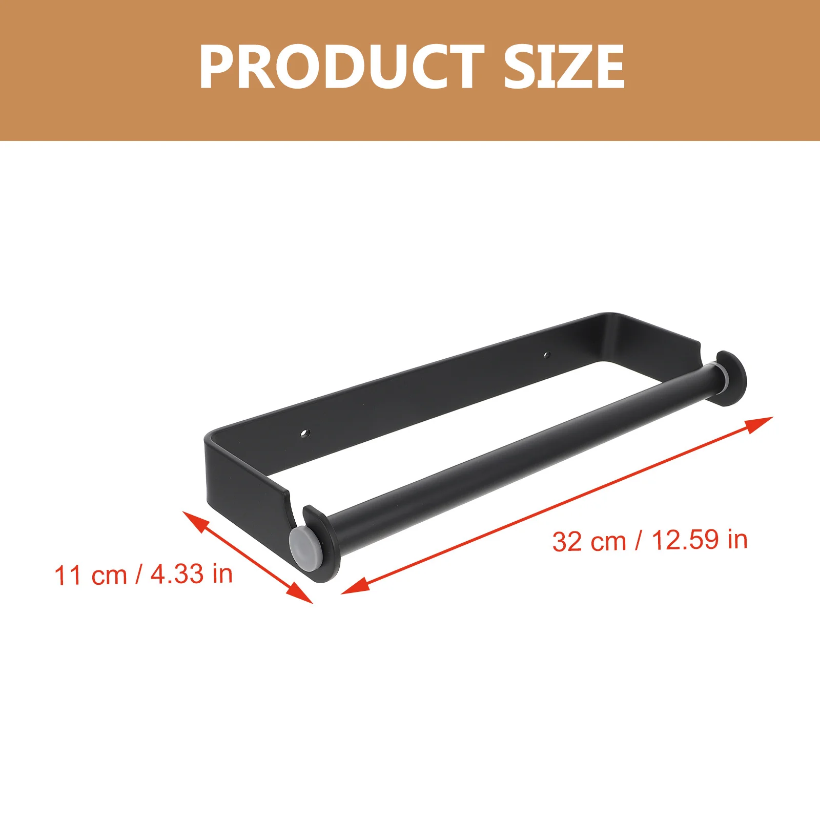 

1 Set Wall-Mounted Toilet Holder Space Aluminum Rust-Proof Roll Organizer Paper Hanging Shelf Wall-Mounted Paper Rack
