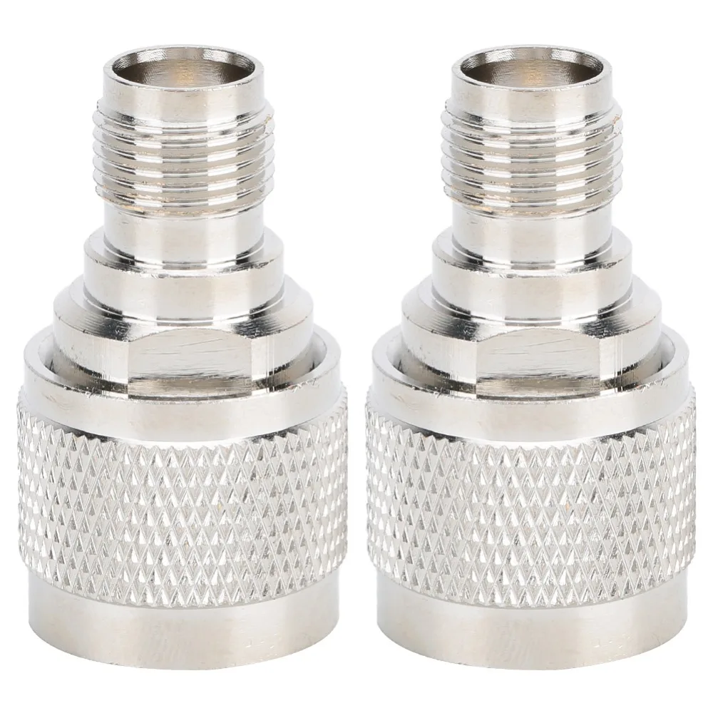 2PCS High Performance N Male To TNC Female Adapter Portable RF Coaxial Cable Adapter Gold Plated Connector