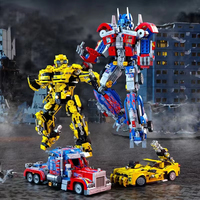 ToylinX 478pcs Transforming Building Set Collectible 2in1 Transformation Robot and Truck Building Block Christmas Gifts for Kids