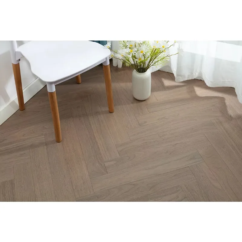 Customized size Herringbone Wood Flooring Engineered Flooring Black Walnut French Style for Home