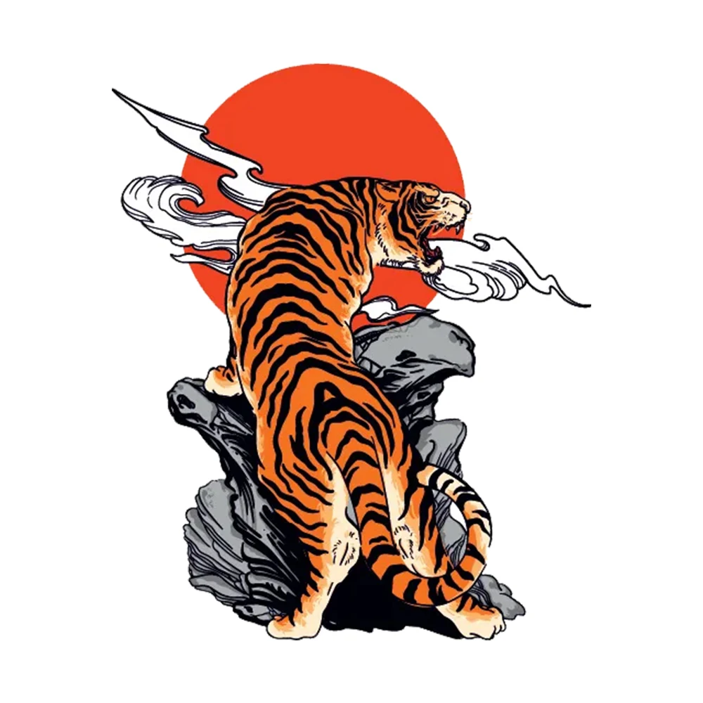 Hаклейка на авто Тигр Tiger Decal Sticker - Self-Adhesive Car Window & Laptop Decoration - Automotive Exterior Accessories