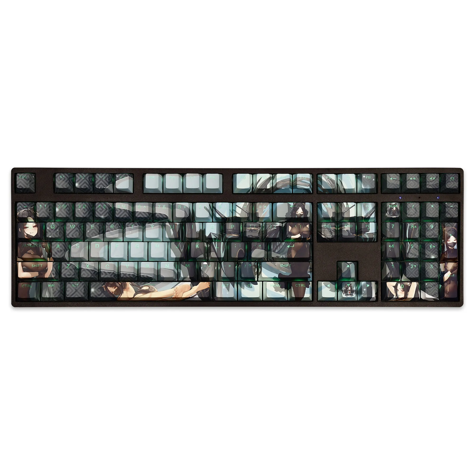 108 Keys/Set Hai Chou Azur Lane Cute PBT Keycaps Cherry Height for MX Switch Mechanical Keyboard Game Custom