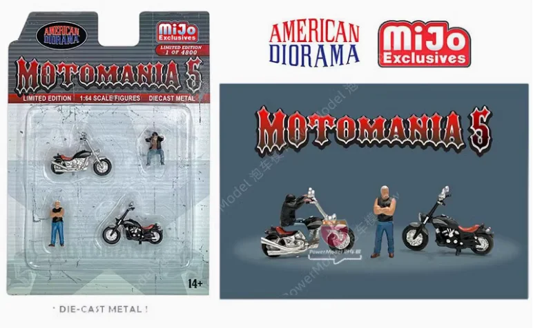 

American Diorama 1:64 Motormania 5 Collection of alloy figure car decoration gift