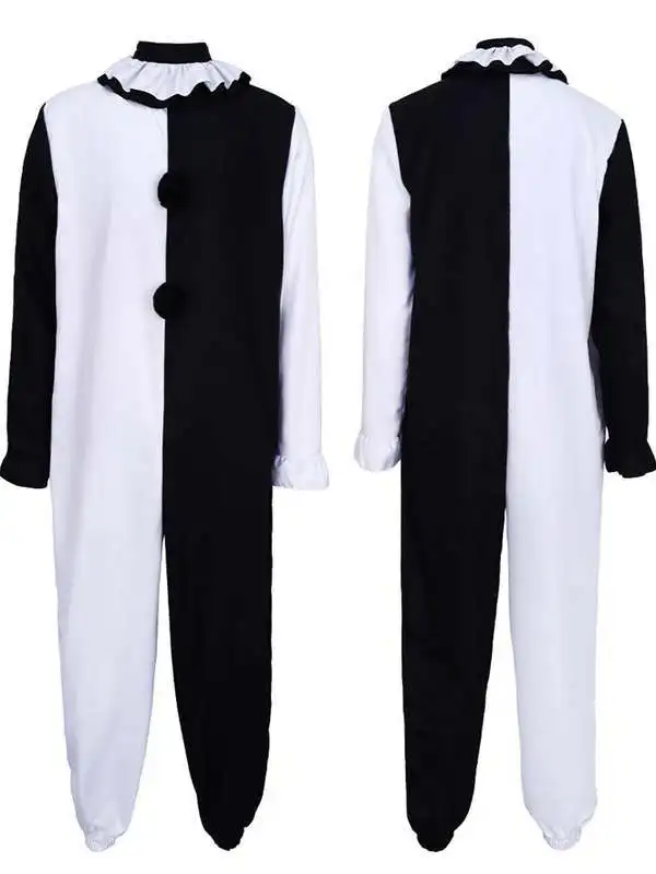 Disfraz de payaso aterrador loween Terror Role-plang Evil Joker Cosplay Horror traje para actuación en escenario Bloodthirs Soul Breaker
