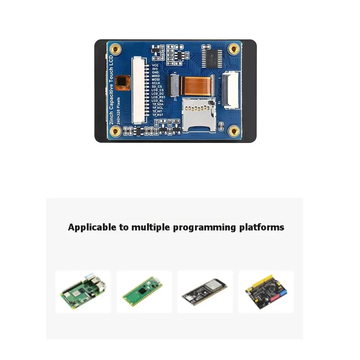 

ТОП! 2,0-дюймовый цветной емкостный сенсорный дисплей с драйвером ST7789T3, модуль ЖК-экрана 240x320, SPI TFT монитор