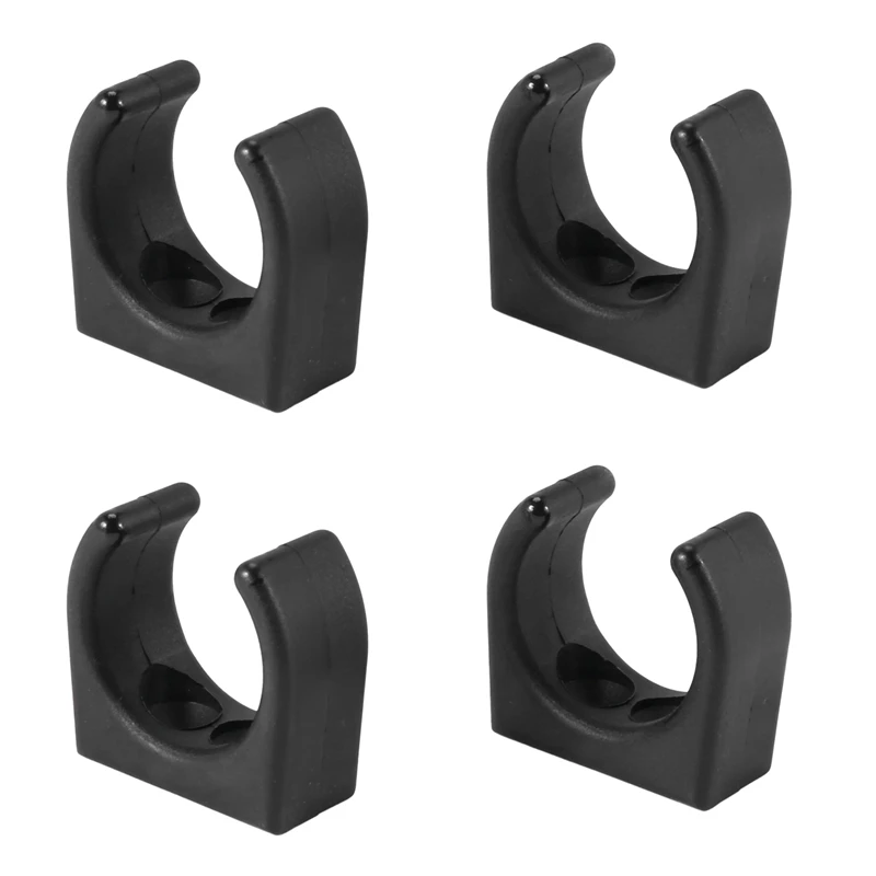 4 Pcs Nylon Ladder Clip Boat Hook Clip For Size 1-1/4Inch Diameter Per Set UV Marine Accessories Yacht Boat,Black