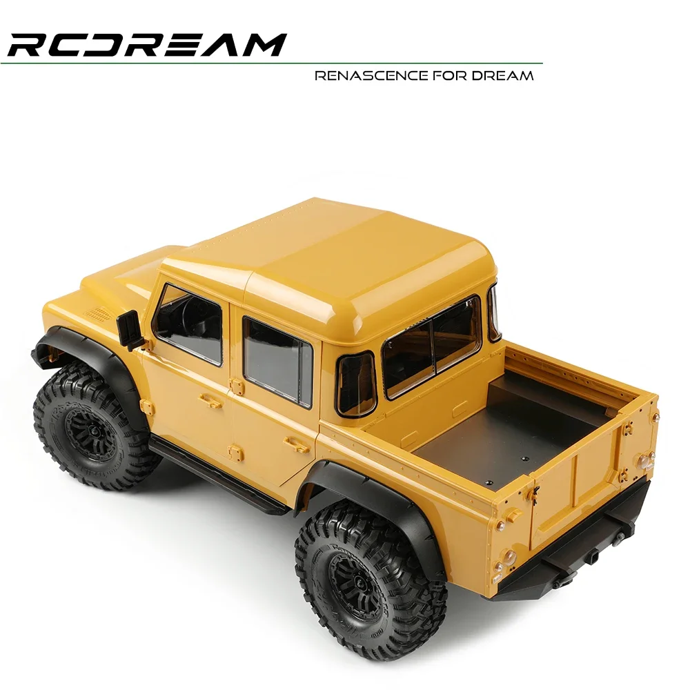 Metal Simulation 313/324mm 4 Doors Pickup Truck Shell for 1/10 RC Crawler Car Traxxas TRX4 Defender SCX10II RC4WD RD110 Parts