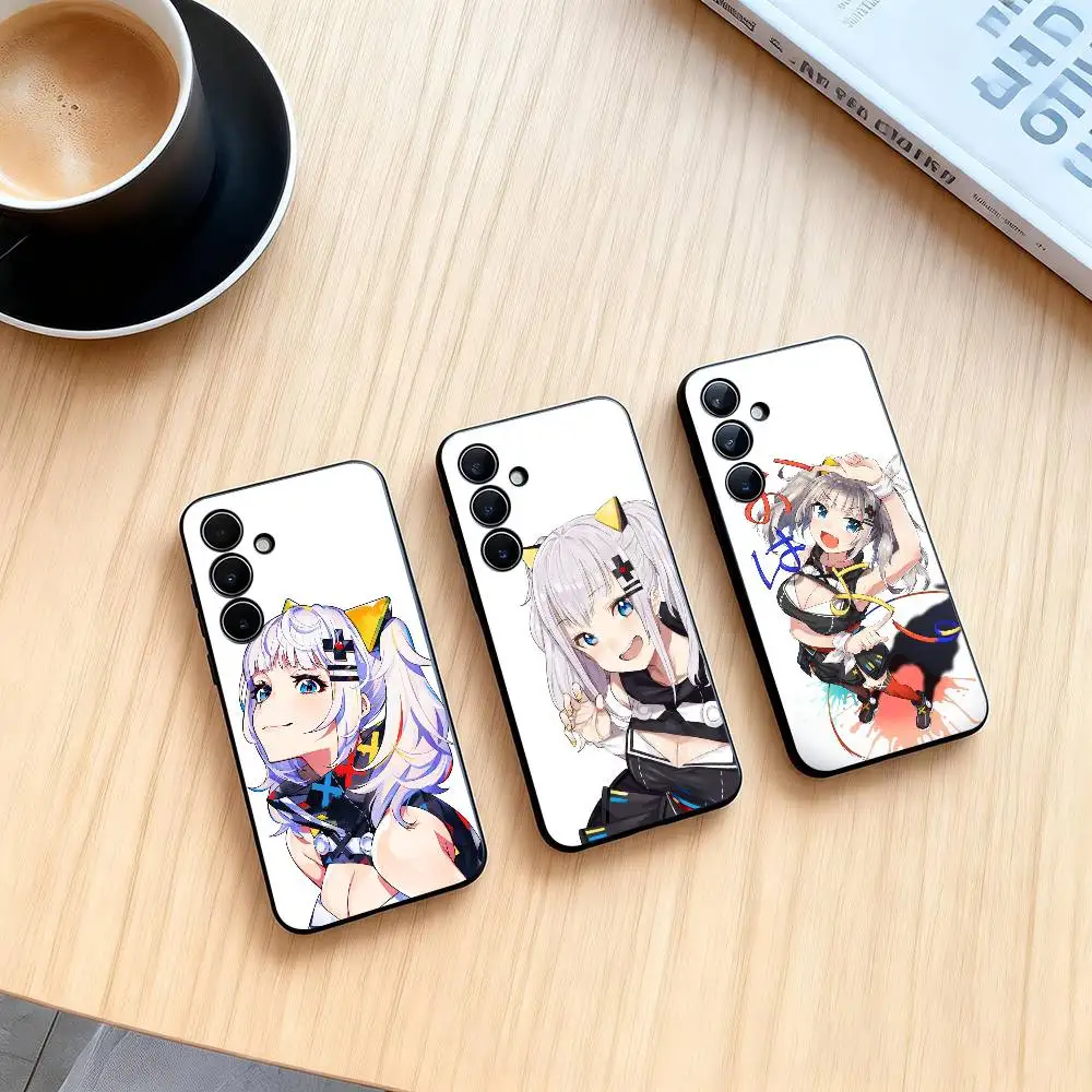 VTuber Kaguya Luna  Phone Case Black Silicone Soft For Samsung Galaxy A73,A72,A71,A70,A53,A52,A51