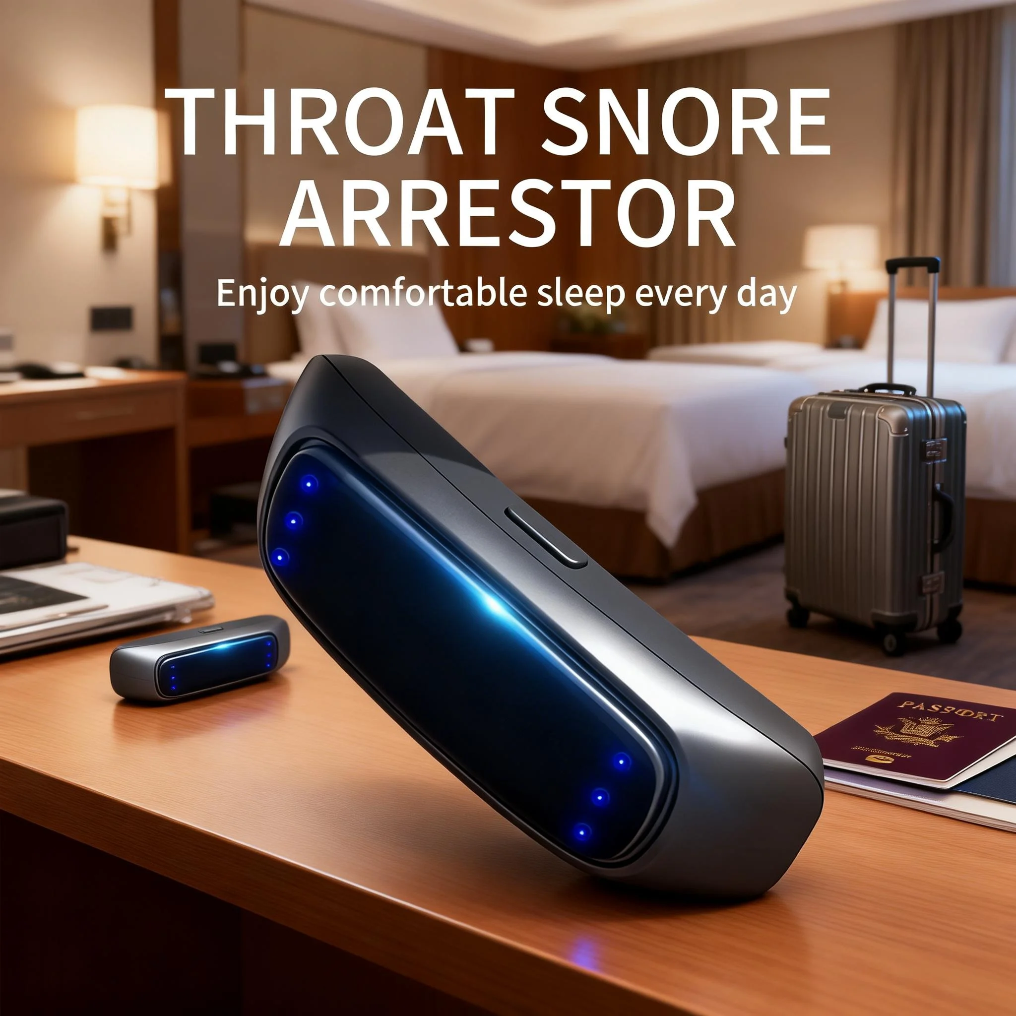 

JianYouCare Electric Throat Anti-Snoring Device EMS Pulse Stop Snore Sleep Aid Intelligent Breathing Corrector Hanging Ear USB