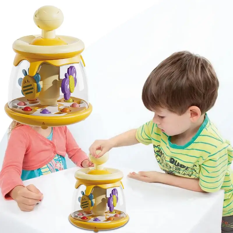 Baby Zuig Zintuiglijke Ballen Roterende Druk En Spin Baby Speelgoed Vroeg Leren Boeiende Spinnen Carrousel Educatief Koepel Tumble