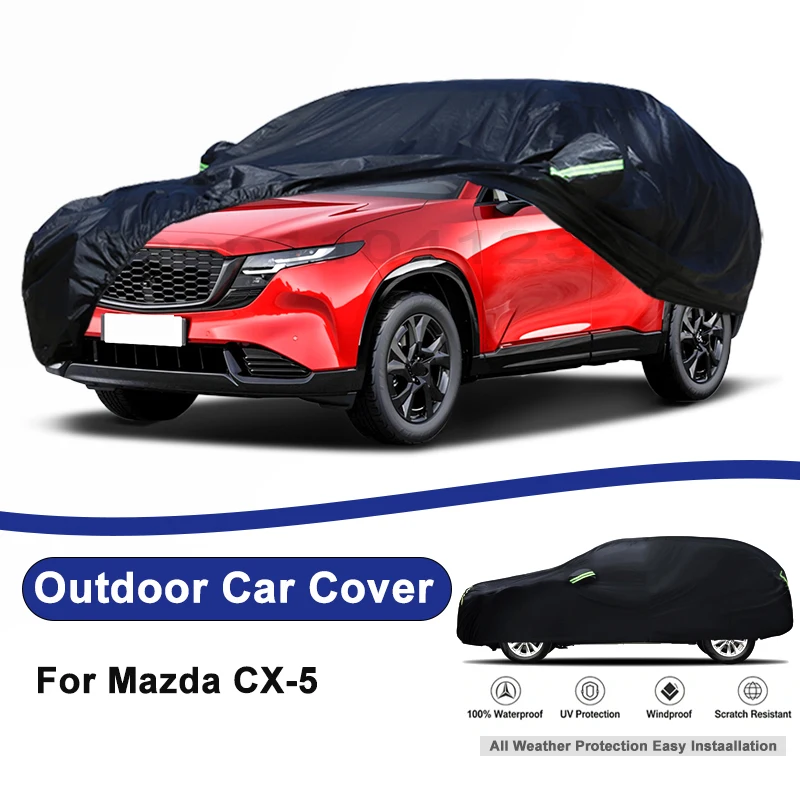 

Outdoor Full Car Cover For Mazda CX-5 with Reflective Strips Waterproof Snowproof Dustproof UV Protection Auto Accessory