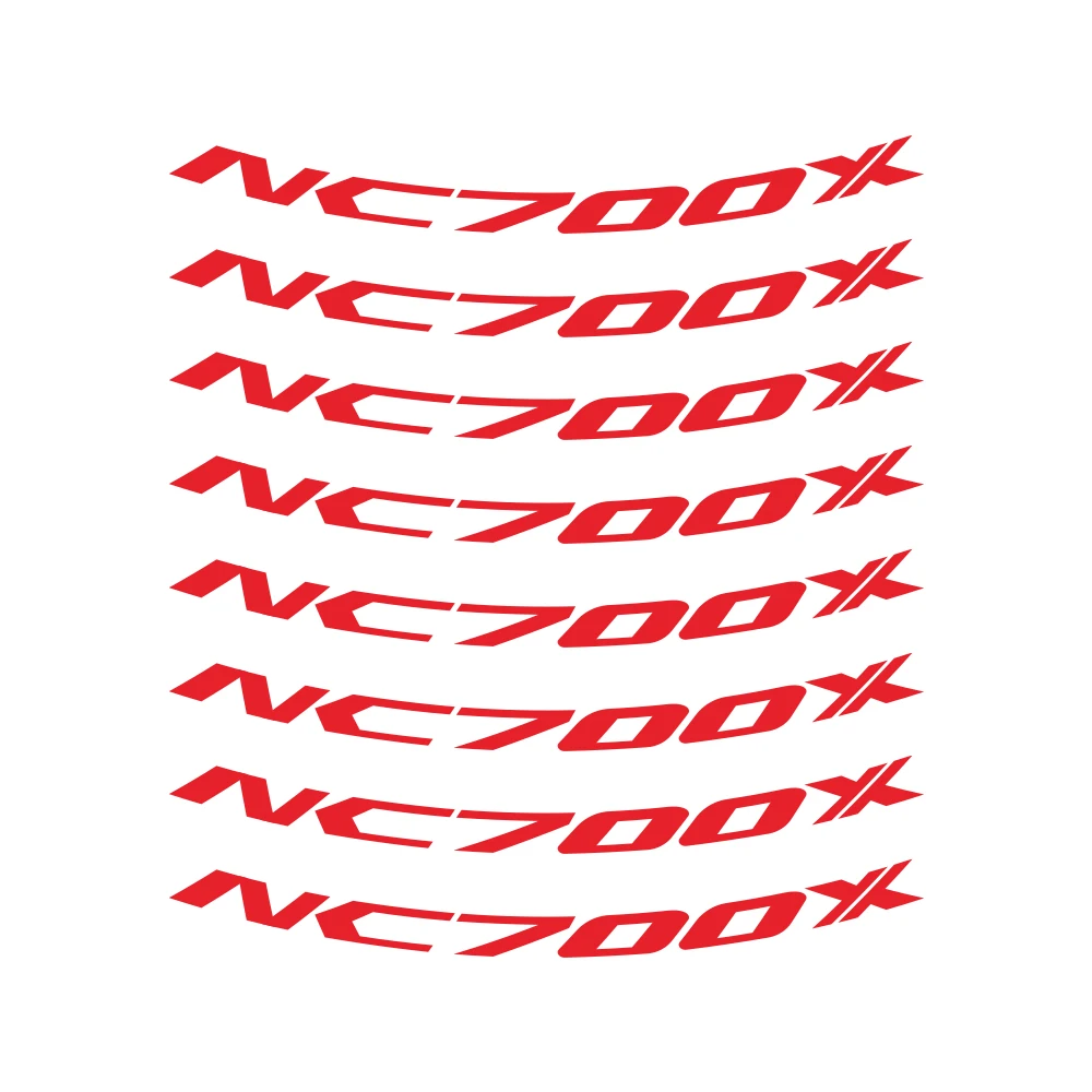 New Motorcycle Modified Wheel Sticker Waterproof Reflective Wheel Decal Color Wheel Side Strip for HONDA NC700X NC 700X