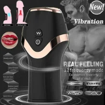 Penis Vibrator Sex Toys Masturbator For Men Automatic Sucking Machine Oral Vaginal For Men Masturbation Cup Blowjobs Machine