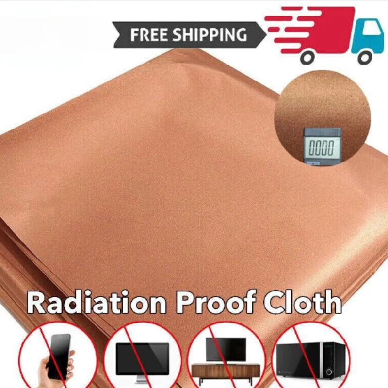 Faraday Fabric RFID Shielding Block WiFi/RF Anti-Radiation EMF/EMI Protection Conductive Magnetic Signal Shielding Copper Fabric