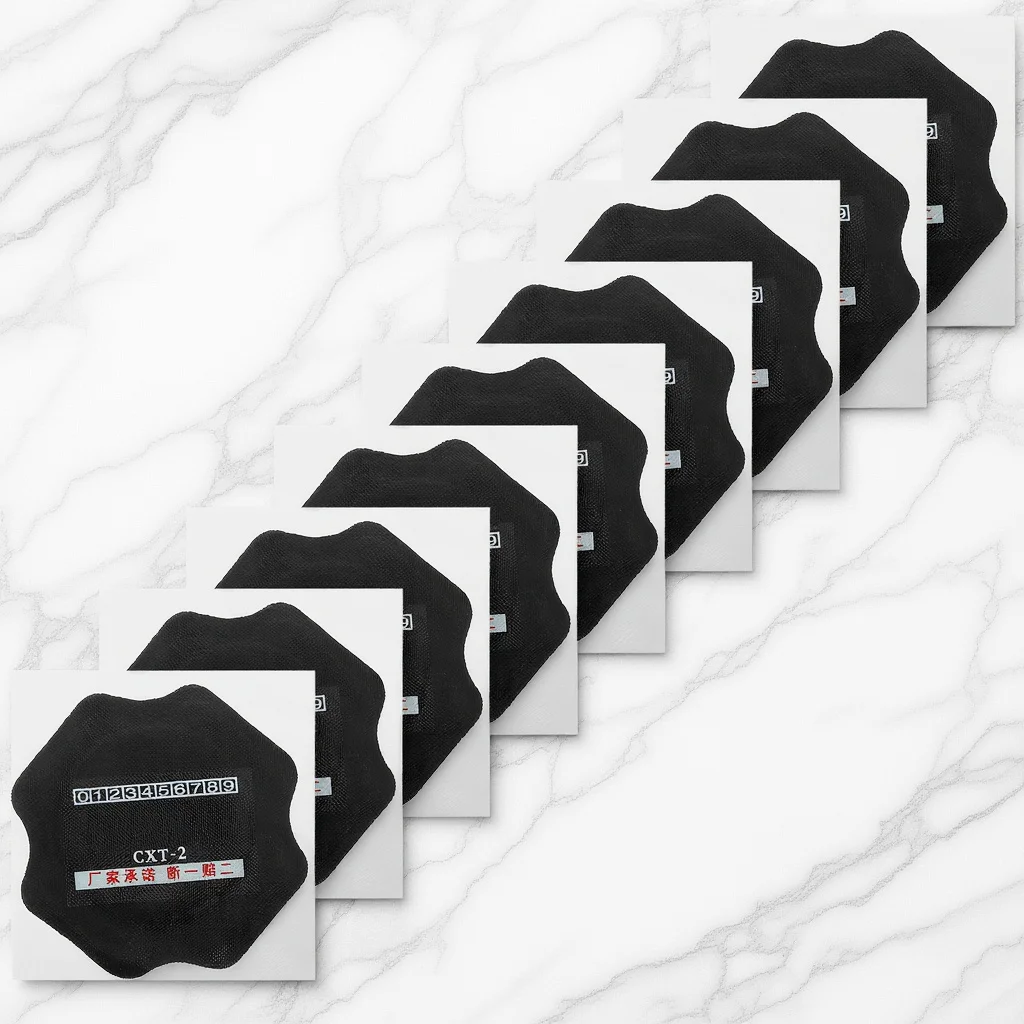 

10pcs Outer Tire Repair Patch Heavy Duty Reinforcement Pad Cold Adhesive For Truck Car Motorcycle Tubeless Tires Quick Fix