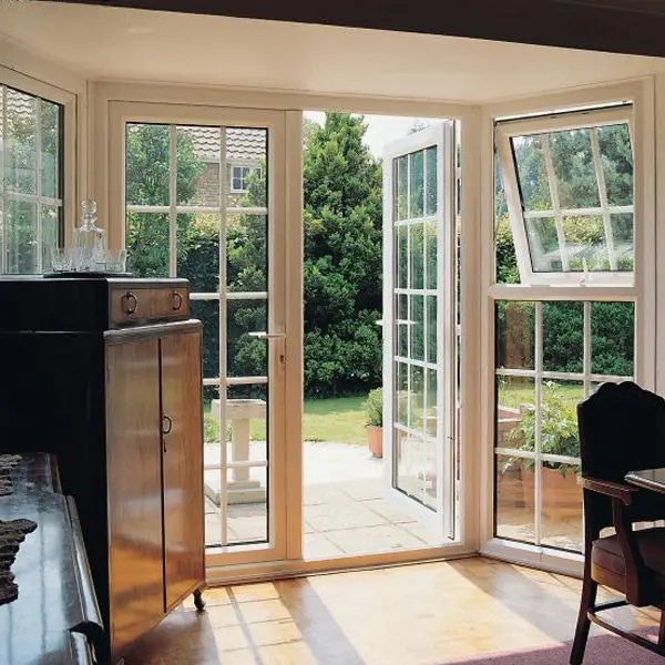 Household Minimalist Design French Style Entrance Door Rainproof Heat Insulating French Double Doors Anti Theft French Doors