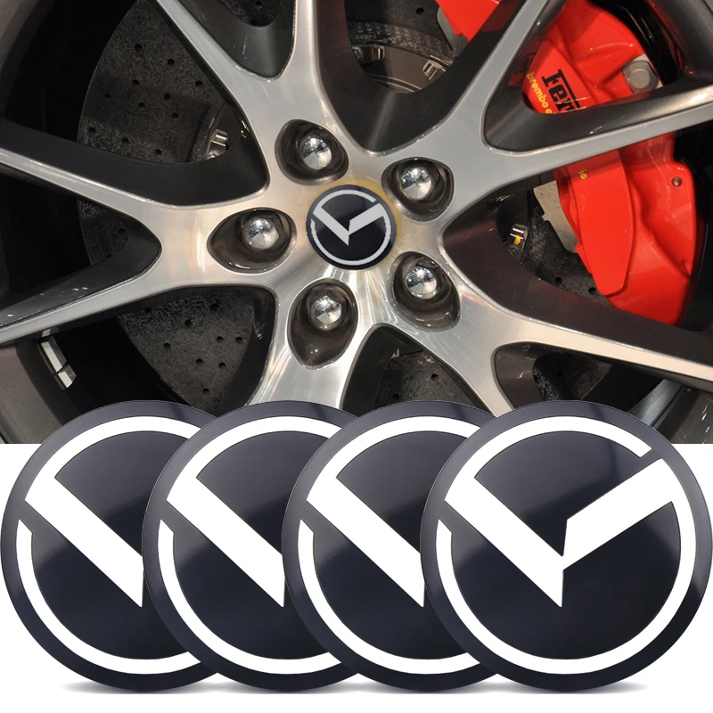 

56MM Car Badge Wheel Center Hub Caps Sticker Tire Rim Cover Stickers Auto Accessories For KIA K5 Sportage Rio K1 K2 K3 K4 K6