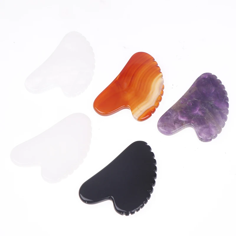 

Face Massager Gua Sha Scraper Natural Jade Stone Skin Care Massager For Body Facial Neck Back Beauty Health Eye SPA