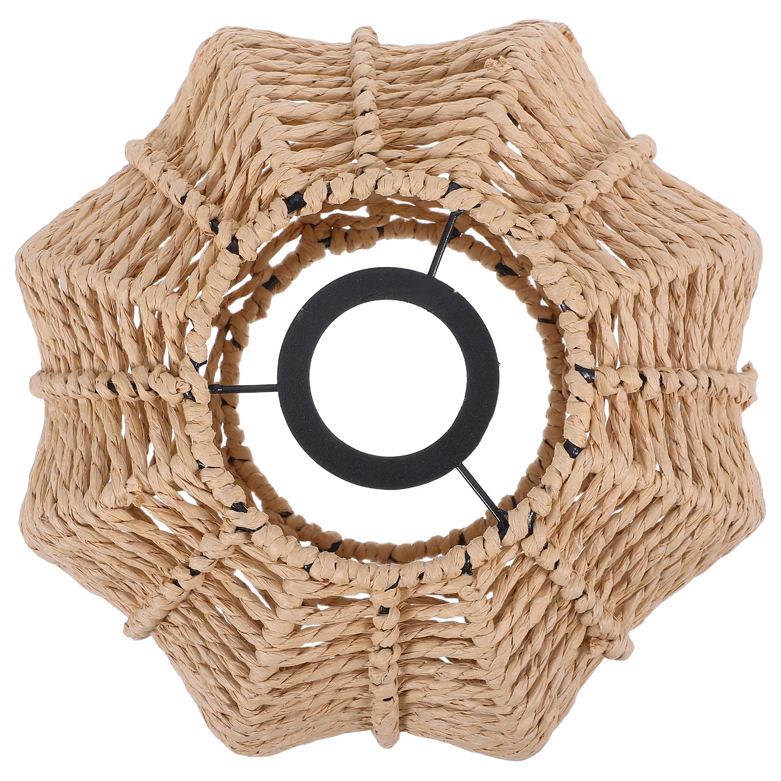 

Rustic Large Woven Rope Pumpkin Lampshade Vintage Style E27 Socket Pendant Ceiling Light Fixture Decorative Lighting Shade