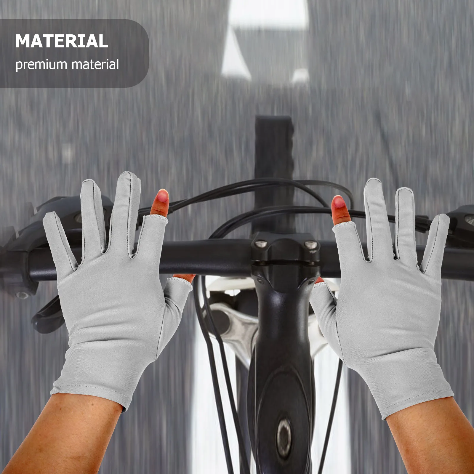 

1Pair Summer Driving Gloves Women Uv Protection Sun Gloves Half Finger Anti Slip for Cycling Outdoor Sports Comfortable Stretch
