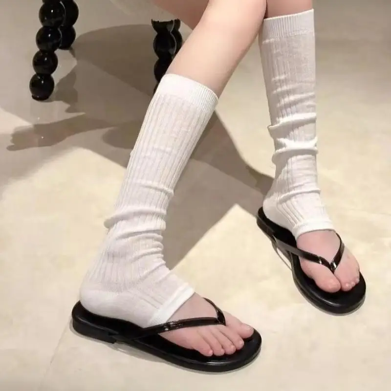 1Pair Summer Thin Leg Warmers Foot Cover Ballet Ruffle Socks Sweet Girls Stockings JK Lolita Kawaii Loose Legging