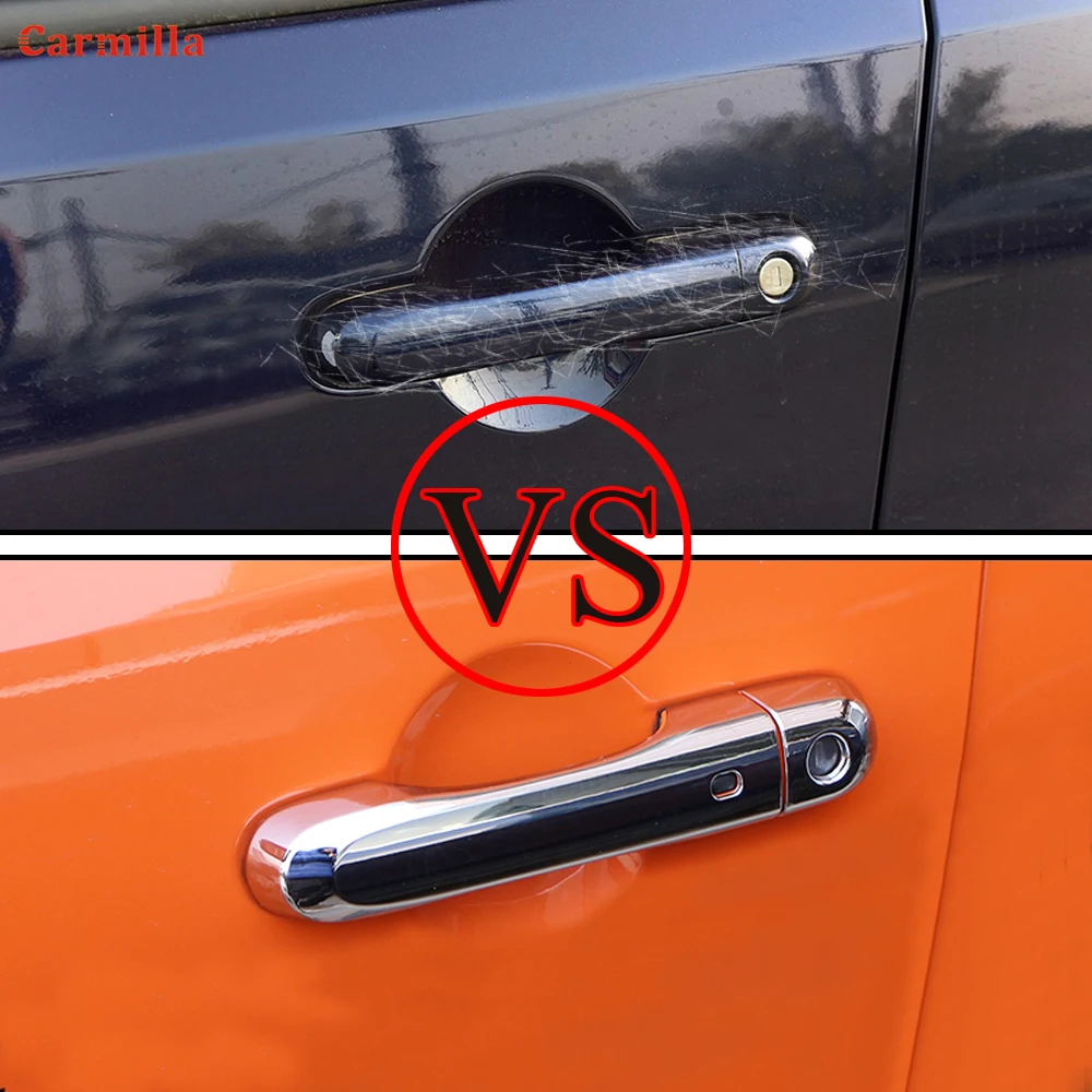 Juego de cubiertas de manija de puerta ABS para Jeep Renegade 2015-2019, embellecedor de protección, pegatina, accesorios, Carmilla