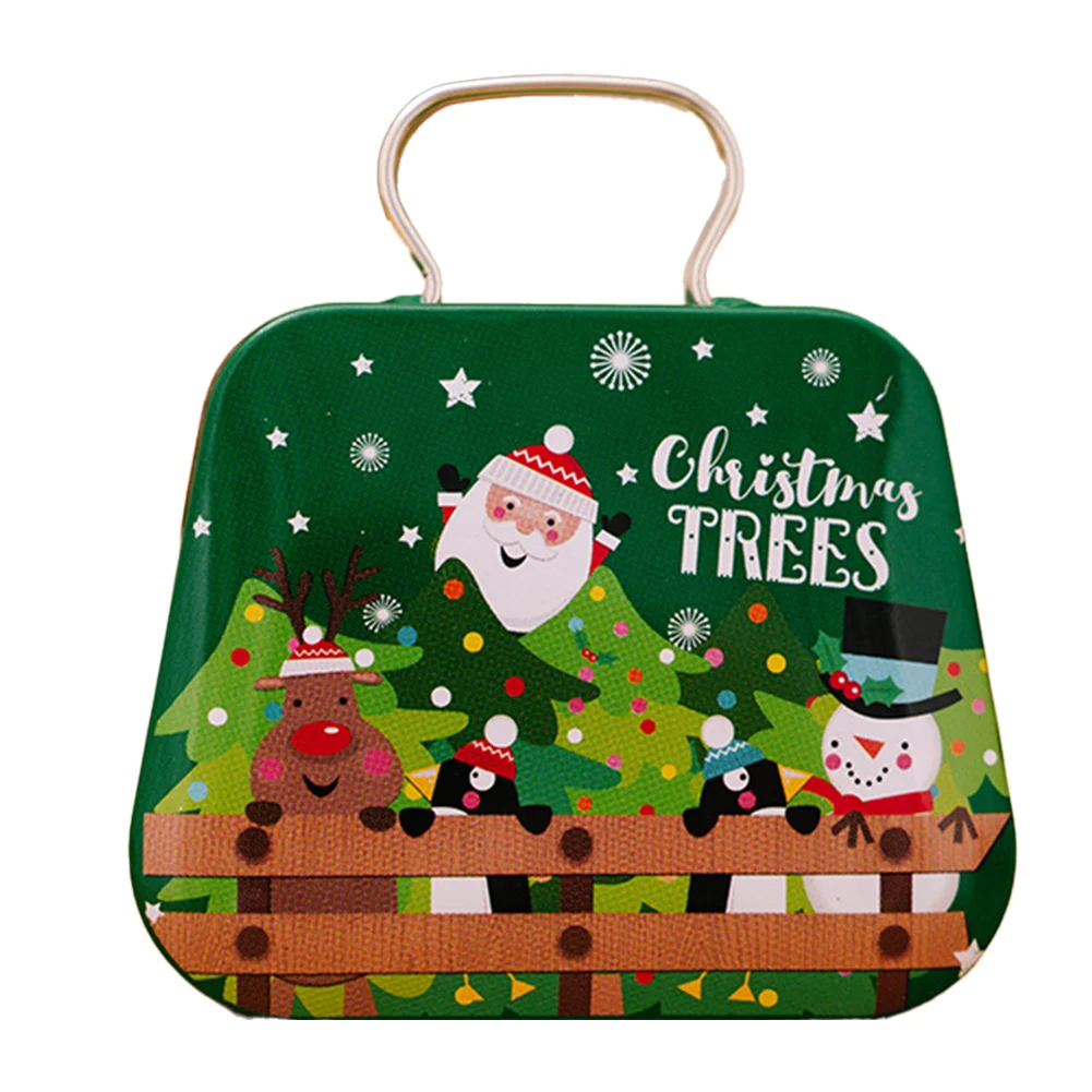 Charming Holiday Decor As Show Metal Cookie Box Ample Space For Treats Attractive Design Multi-functional Use Festive Gatherings