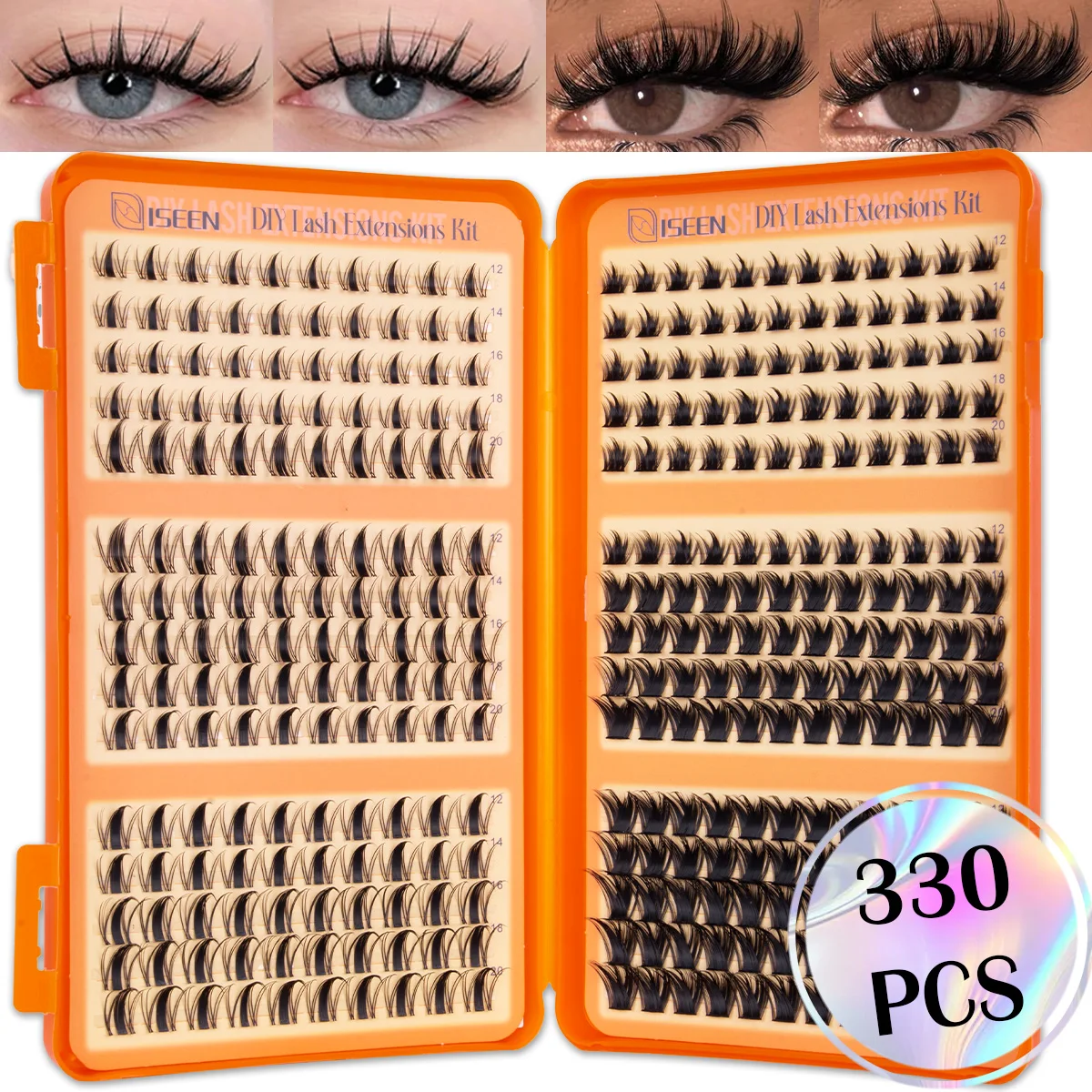 DIY Wimpernbüschel Volumen-Wimpern Manga Fairy Einzelne Wimpernverlängerungen Wiederverwendbar Verschiedene Stile für den täglichen Gebrauch oder Party-Make-up – Detail 9