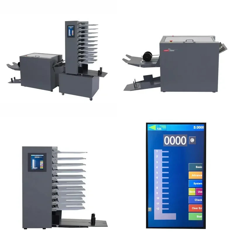 for QK-410 Automatic Industrial Paper Finisher A3 A4 with Nail Stitching Function