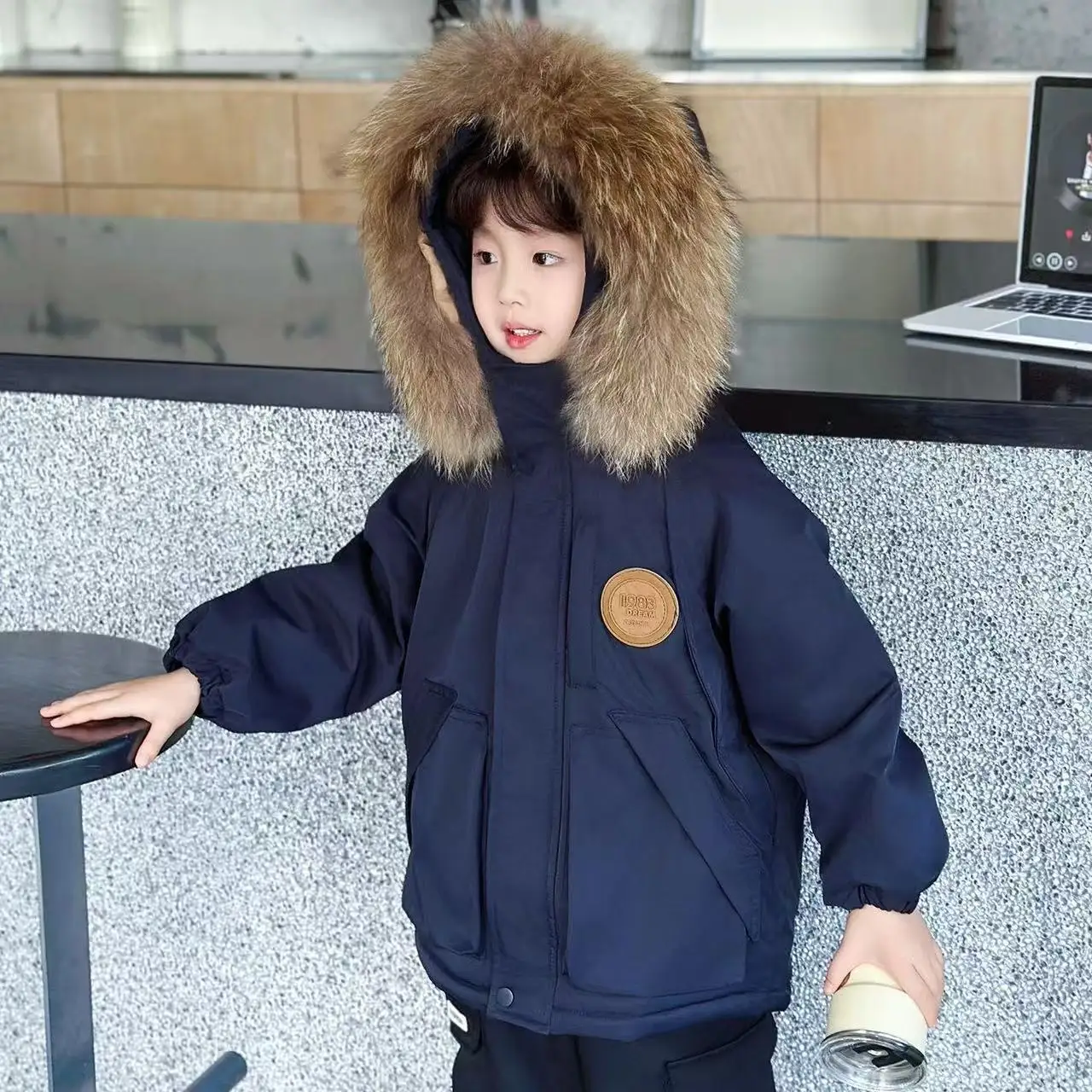 

Новые куртки для мальчиков, плотные детские пальто, верхняя одежда для маленьких детей, зима-осень 2025-225