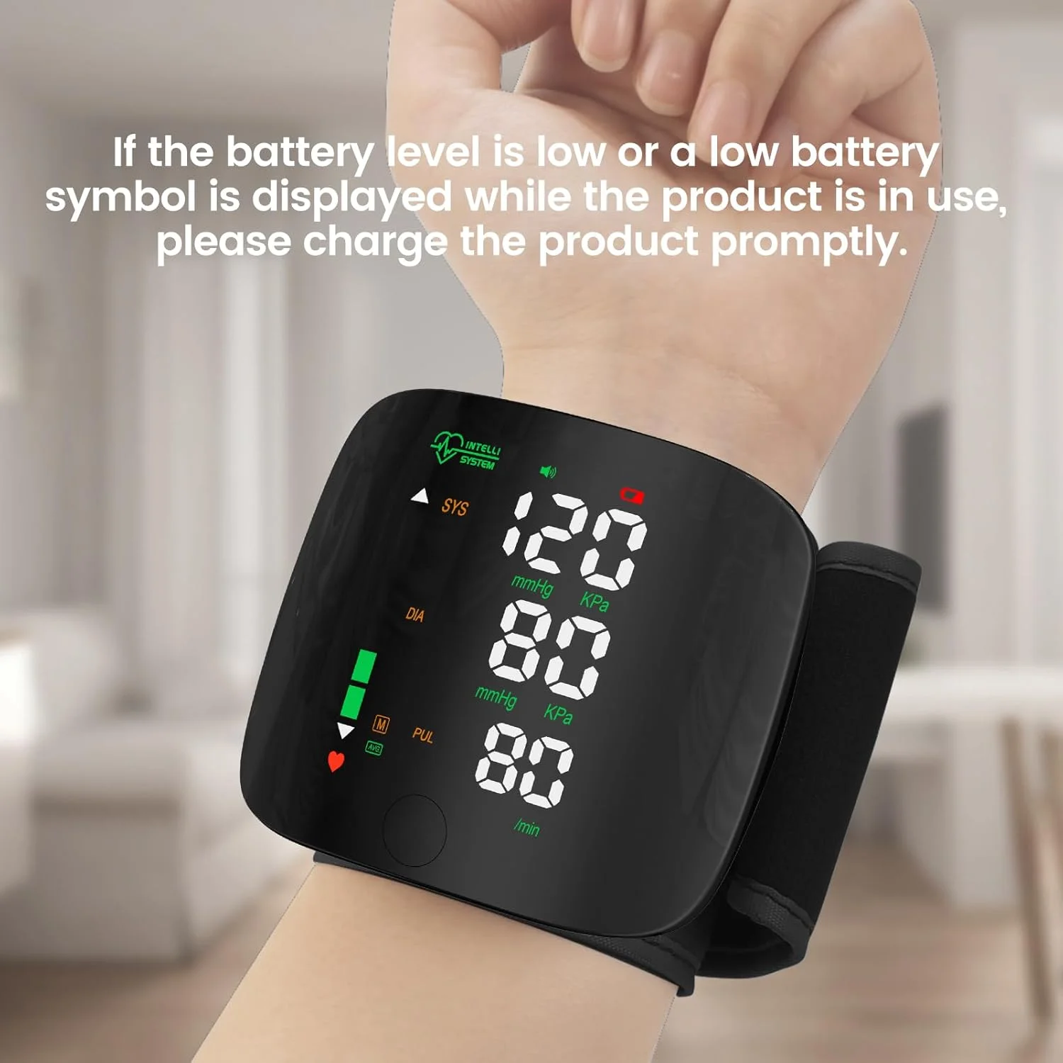 Tensiomètre de poignet numérique intelligent LCD rechargeable avec fonction vocale russe, moniteur de pression artérielle automatique, tonomètre, fréquence cardiaque, sphygmomanomètre