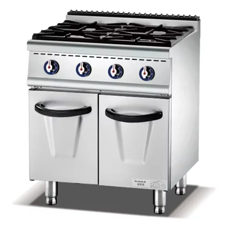 

Commercial Cooking Equipment Range 4 Burners Stove with Oven High Quality