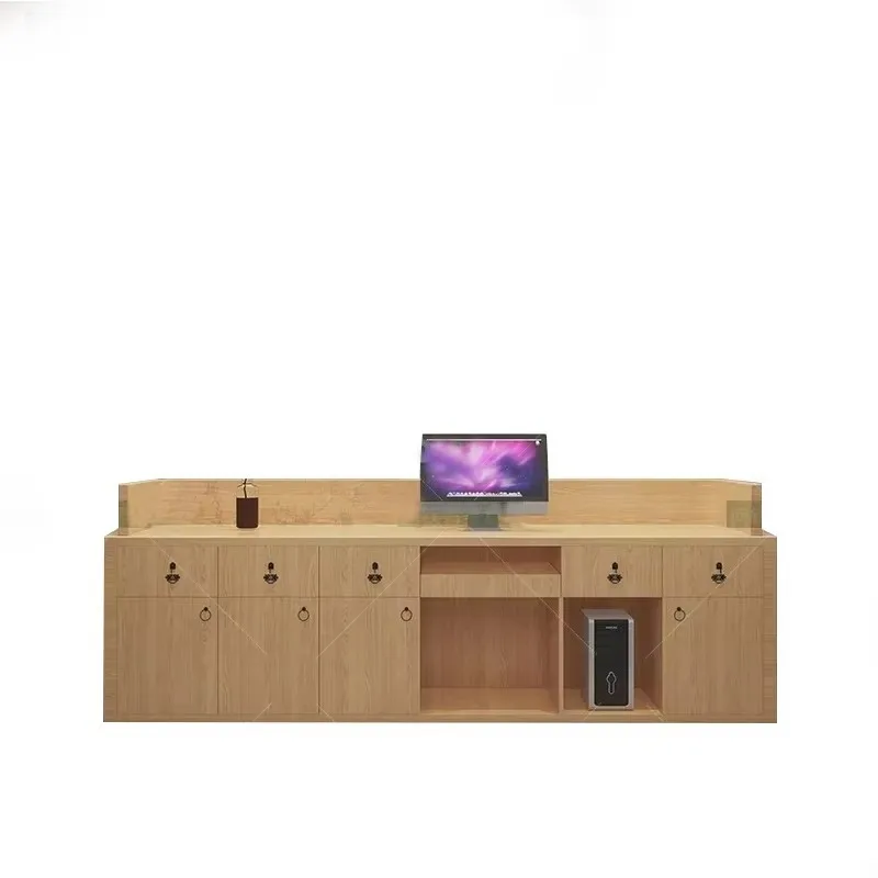 Wabi Sabi Clothing Shop Bar checkout page Small cabinet Household Japanese and Korean catering Rattan reception desk