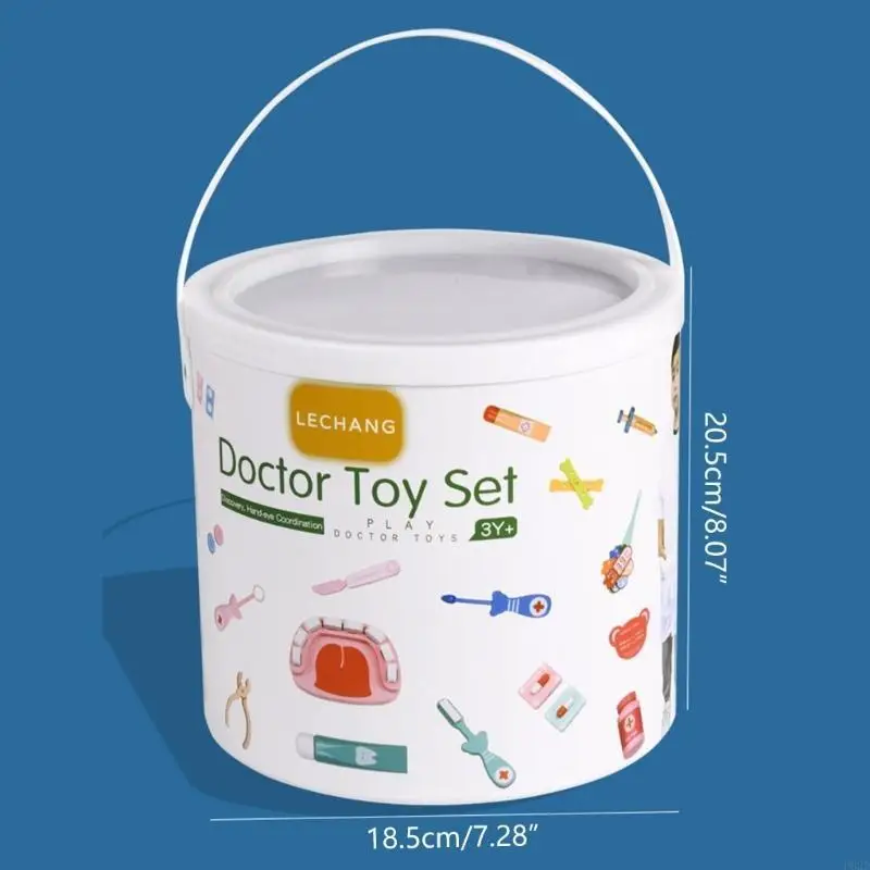 F62D Medical for Kid Doctor Pretend Roleplay Set with Carrying Box