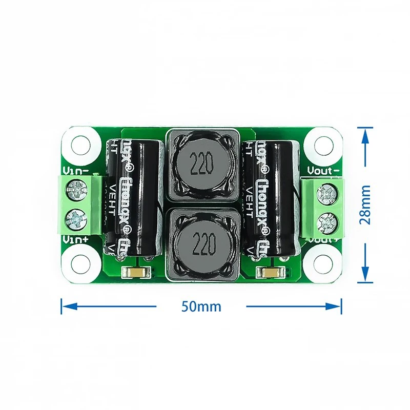 1~100Pcs DC Power Filter Board Class D Power Amplifier Interference Suppression Board Automotive Power EMI Suppression