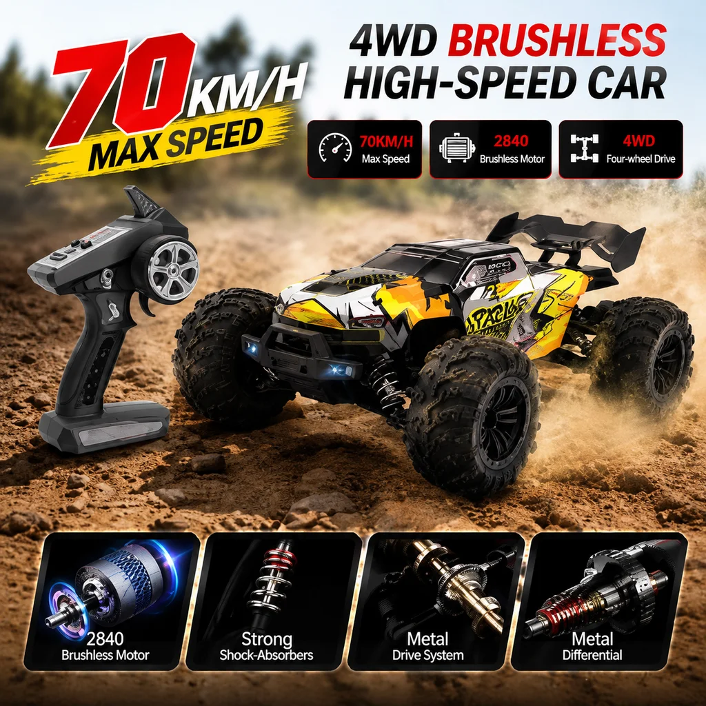 Rc Hobby Monster Truck - Scy 16102 Pro 1:16 70km/H 4wd