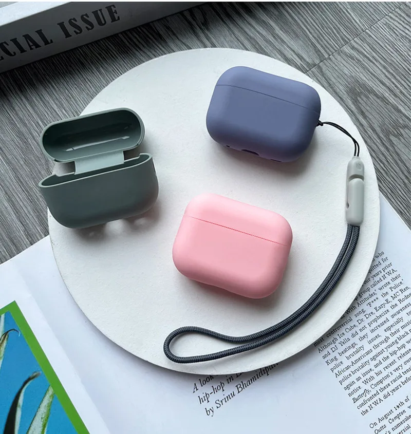 Funda de silicona para AirPods Pro 2, cordón para auriculares, accesorios para apple airpods 2 Generación, 2022