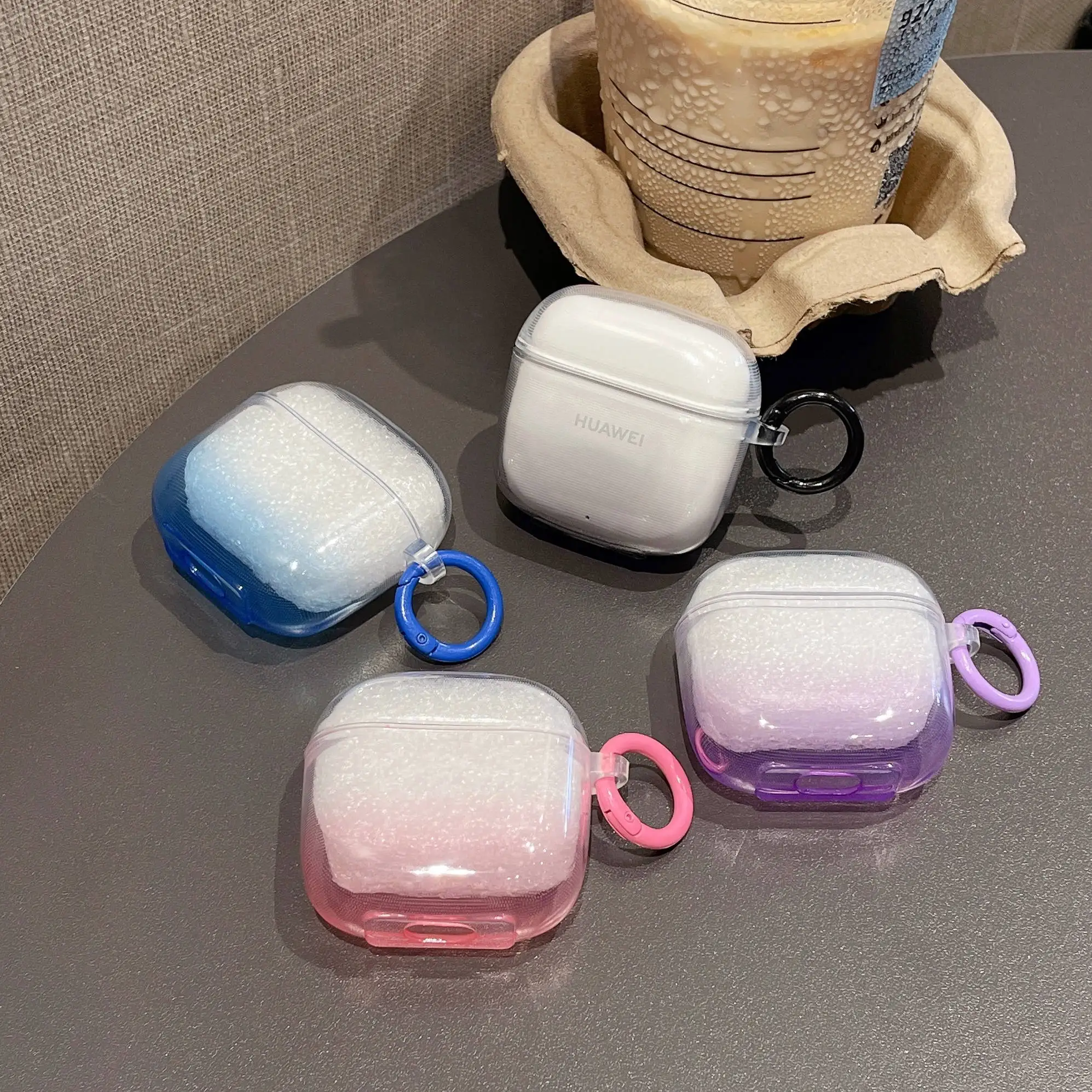 1pc Gradient Color Earphone Cases for HUAWEI FreeBuds SE 2 Protective Cover Headphone Accessorie Protective Box