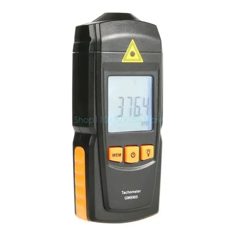 D8KE Not-contact Digital Lasers Tachometer Tach Meter Tester Wide Measuring Ranges 2.5-99999RPM LCD Display