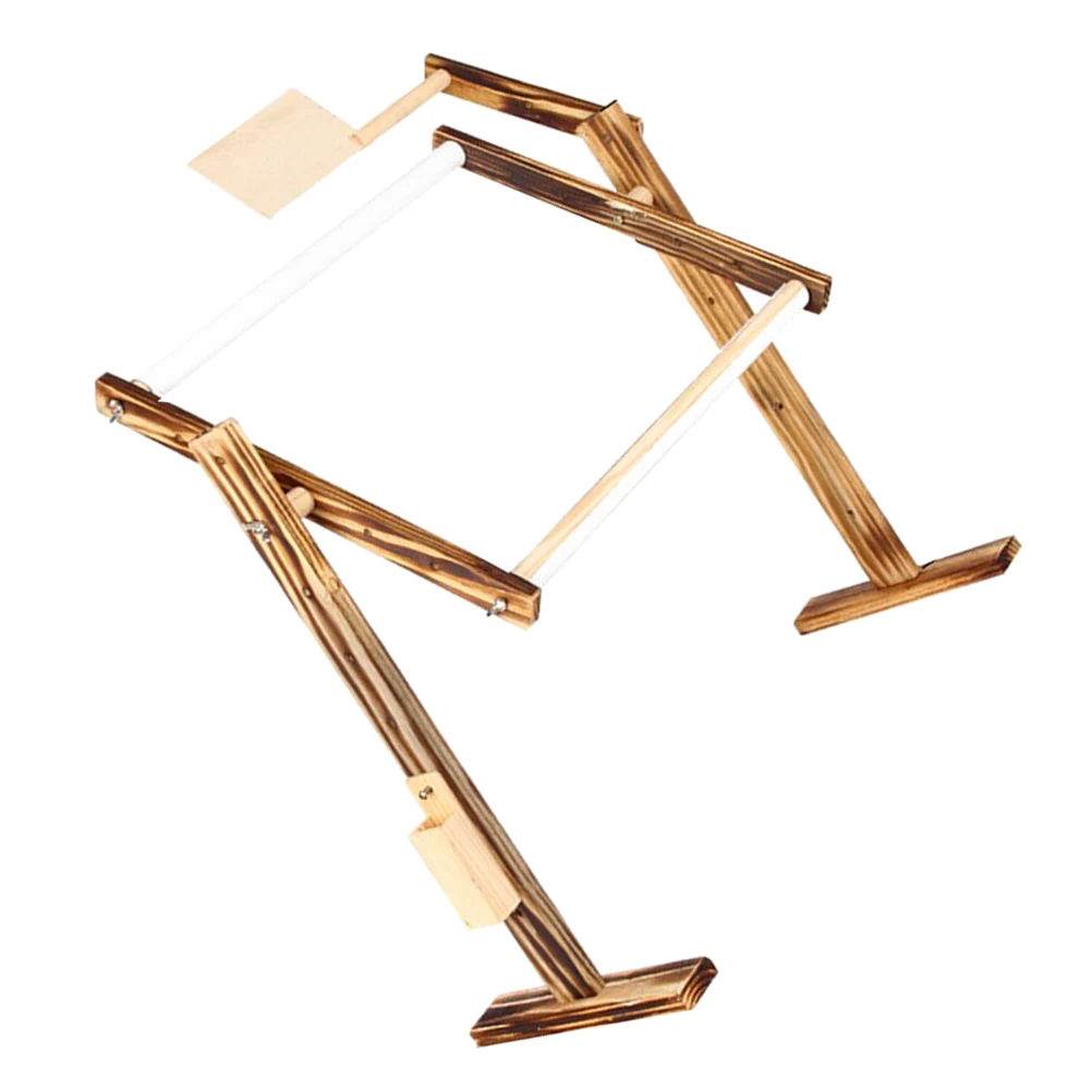 

Solid Wood Cross Stitch Frame Embroidery Stand Durable Adjustable Rack Home Accessories Sewing Supplies Craft Hoop