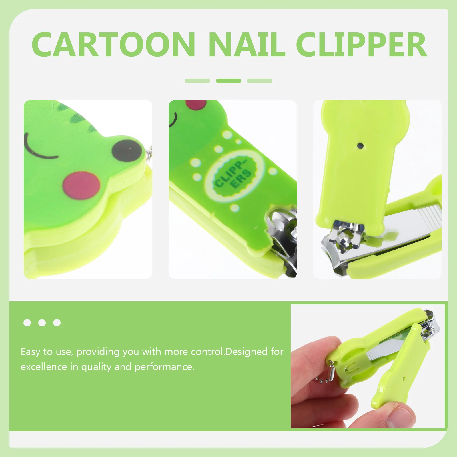 Tagliaunghie Portatile a Forma di Cartone Animato, Piccoli Strumenti per Manicure con Motivi Panda, Gatto, Orso, Colore Casuale, Pratico Tagliaunghie per Bambini e Ragazze