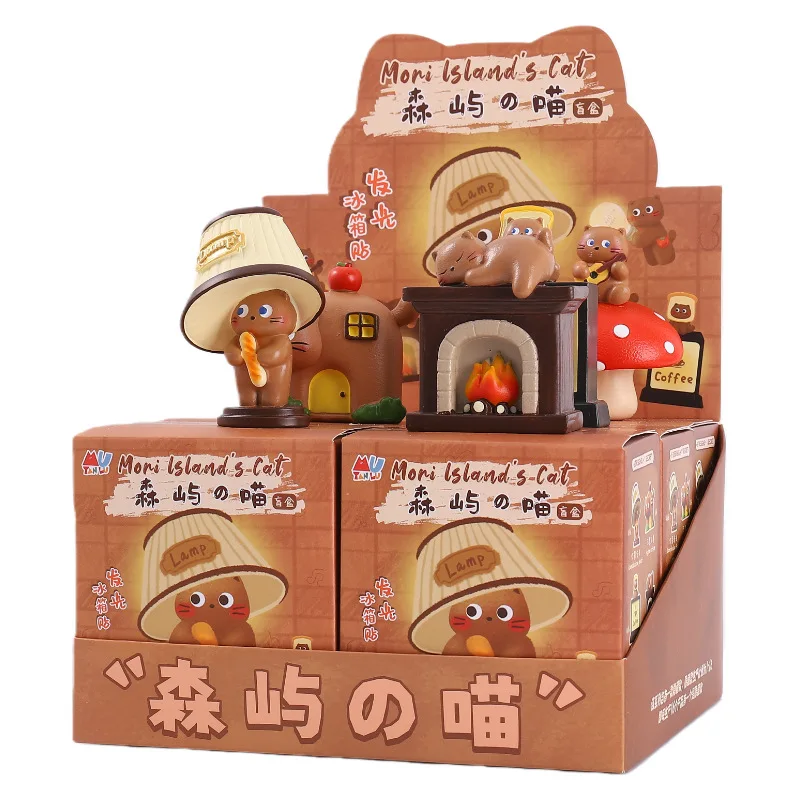 

Светящийся магнит на холодильник с кошкой с острова Мори, коллекционная фигурка-сюрприз, милый светящийся магнитный сувенир, декор для дома, креативный подарок для любителей кошек