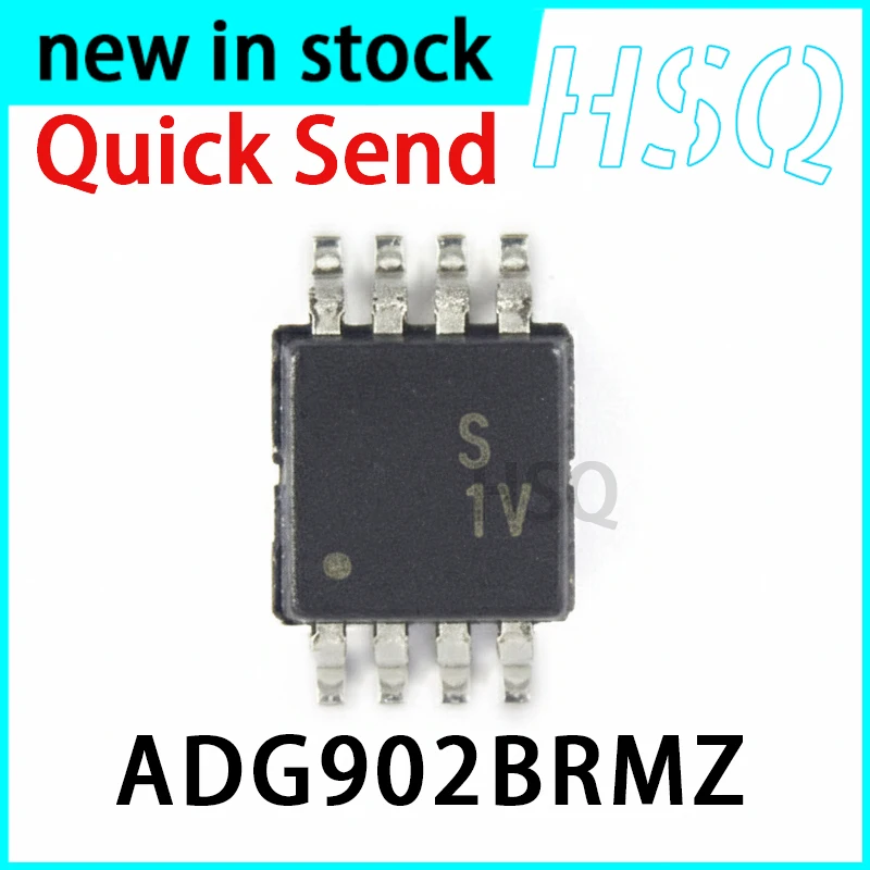 1PCS ADG902BRMZ Silk Screen S1V Package MSOP-8 RF Switch Chip, Brand New in Stock