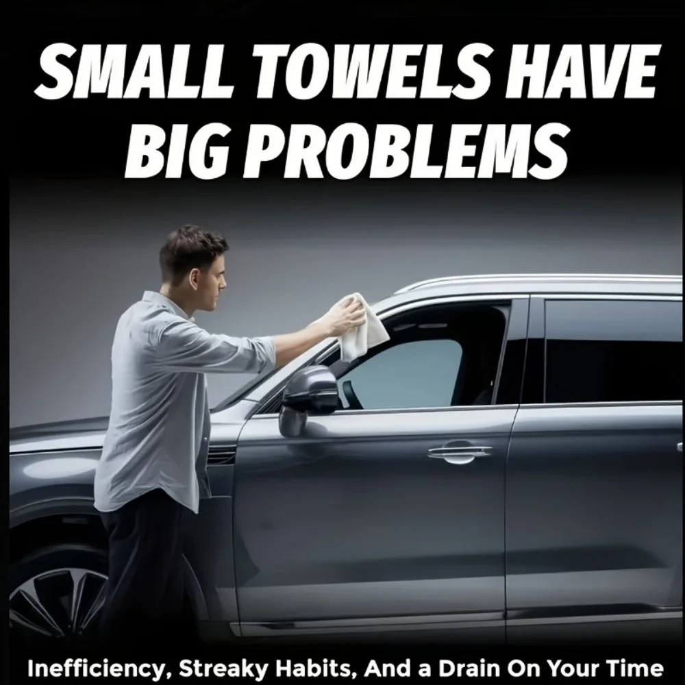 1 PCS XXL Extra Large Microfiber Car Drying Towel - Water Absorption Designed Suitable for Cars Trucks - Gray Fine Plush Cloth