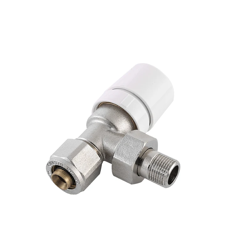 

Термостатический угловой прямой клапан для радиаторов ATV&UTV, современный, для гидравлических систем отопления квартир, латунный, никелированный, для систем лучистого напольного отопления