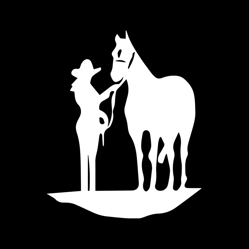 Creativity Woman and Horse Modeling Personality Car Stickers PVC Fashion Auto Window Bumper Waterproof Quality Decals