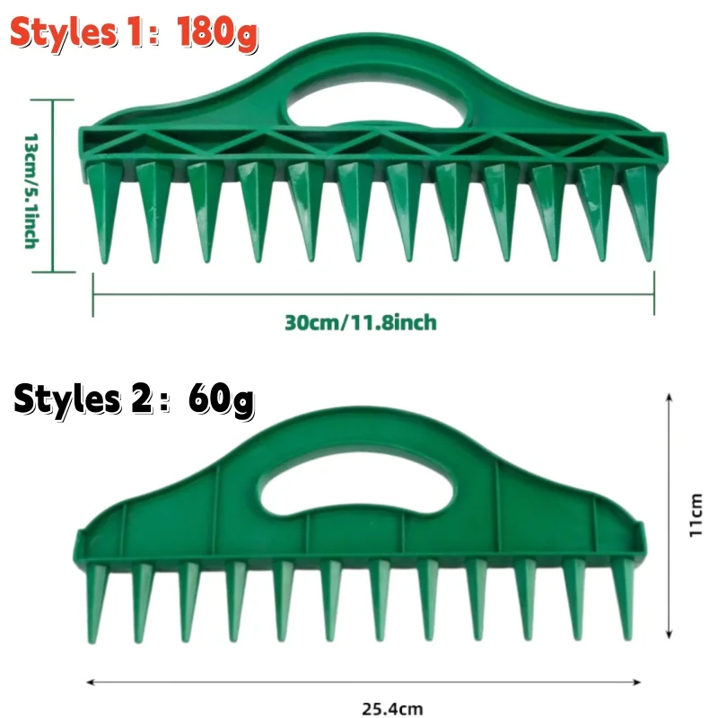 Gardening Seeder Punching Tools Dibbler Seeds Spreader Soil Portable Seeds Spacer Soil Puncher for Planting Seeds Soil Loosening