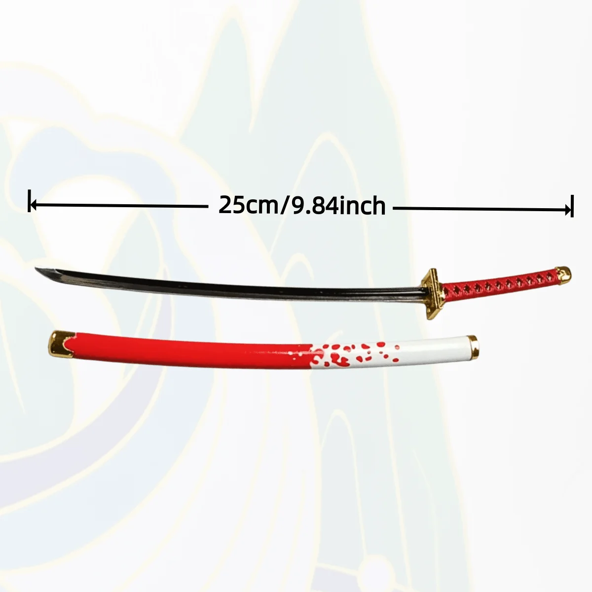 Épée Katana en métal Shiryu de 9.8 pouces, couteau Ninja, sabre de samouraï Original, sabre Katana japonais, accessoires de Cosplay Zoro, jouet accessoire