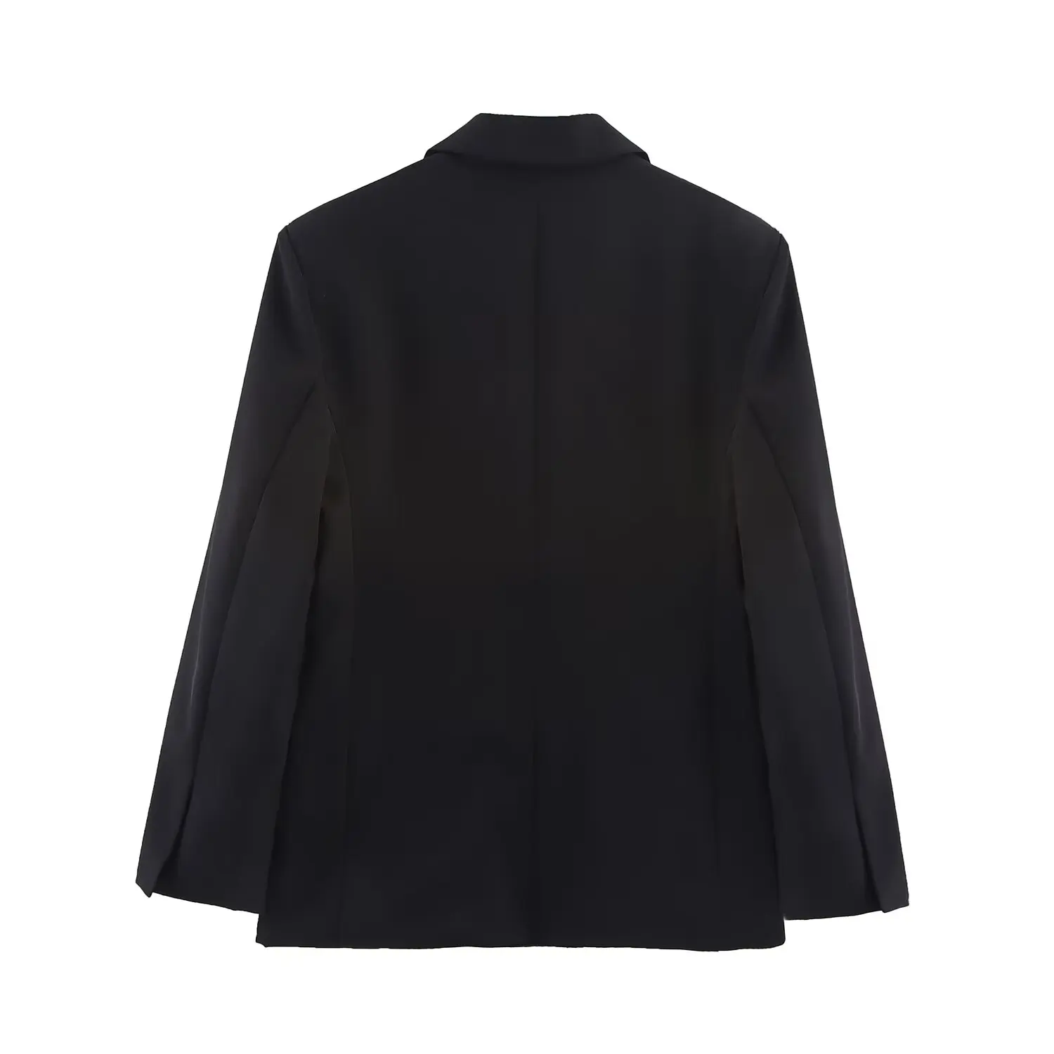 JNLEAOG Herfst Nieuwe vrouwen Faionable Splicing Dubbele Rij Knop Pak Jaet Veelzijdig Ontwerp Busin Casual Lange Sve