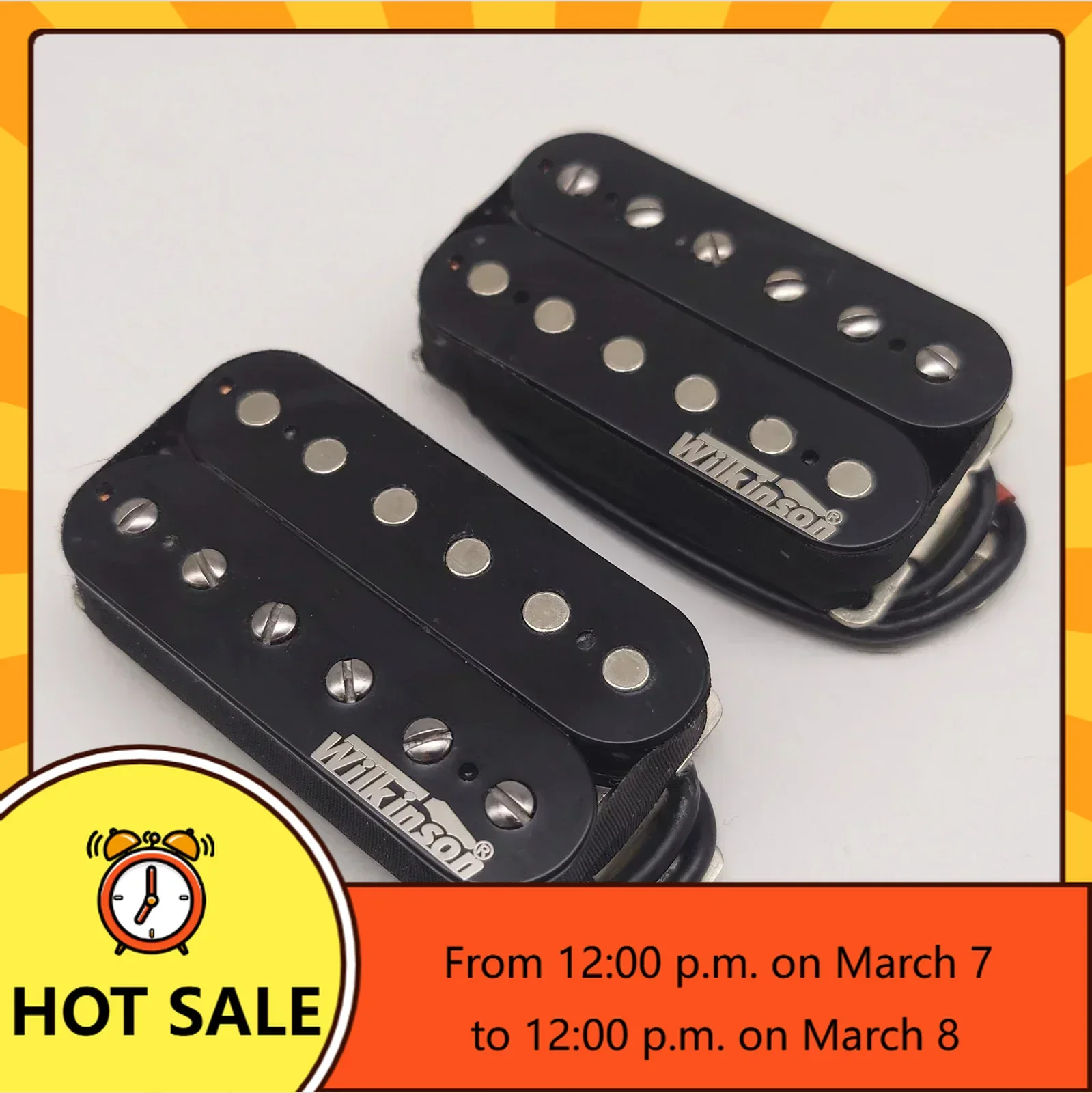 Wilkinson Ainico 5 Humbucker Double Open Row Electric Guitar HSH Pickup Set Black - Brand New QX Music Store